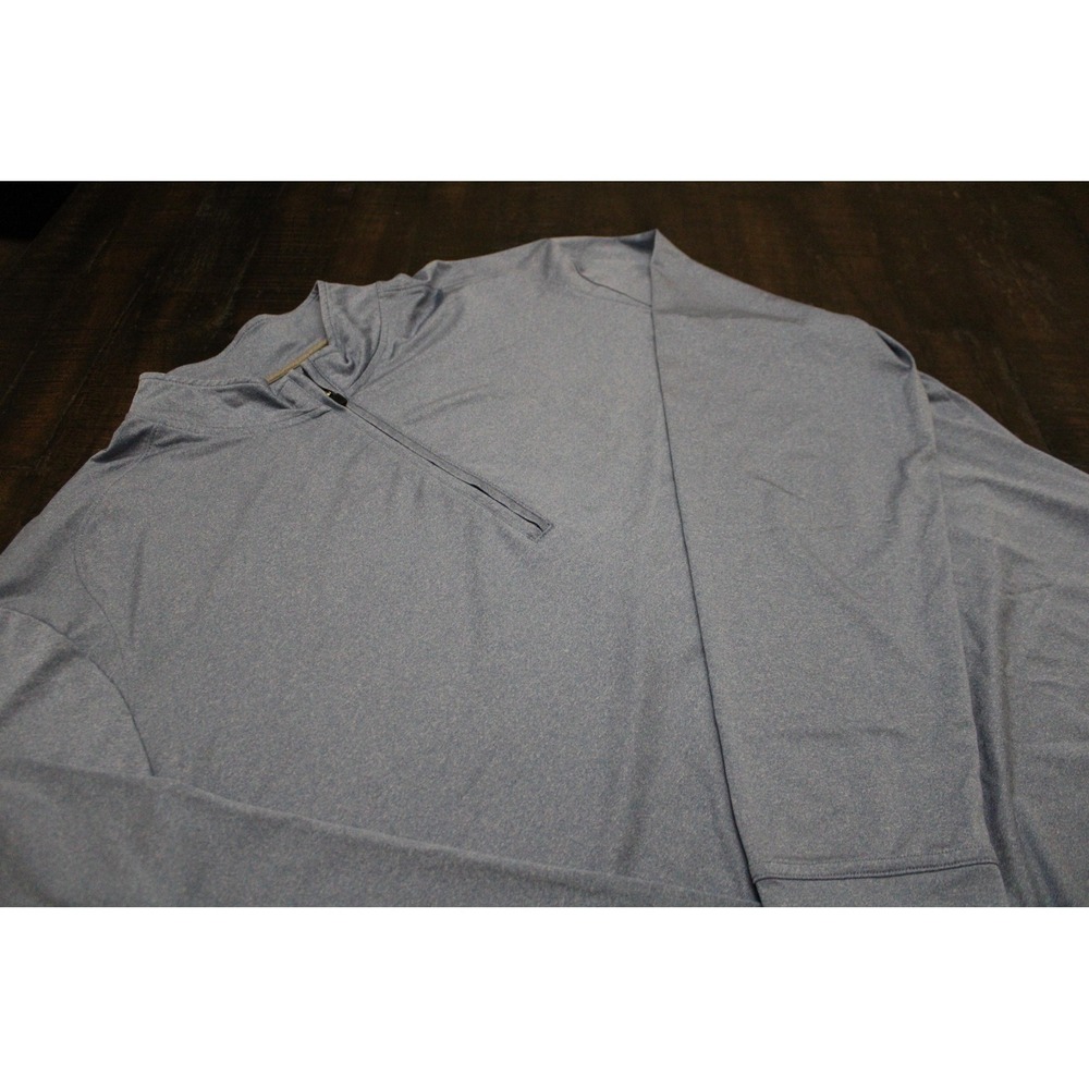 Johnnie-O Pullover‎ Mens 2XL Blue 1/4 Zip Stretch Long Sleeve Tagless Top
